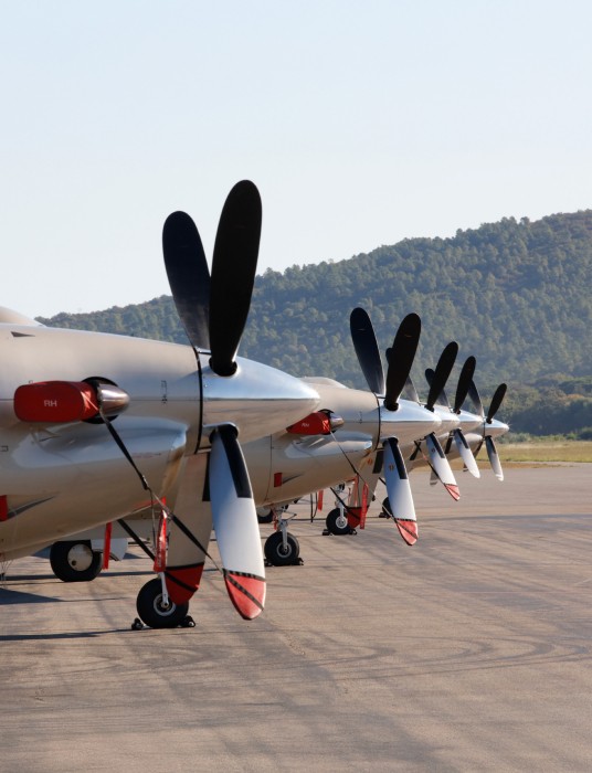 Pilatus PC-12 fleet at La Môle airport