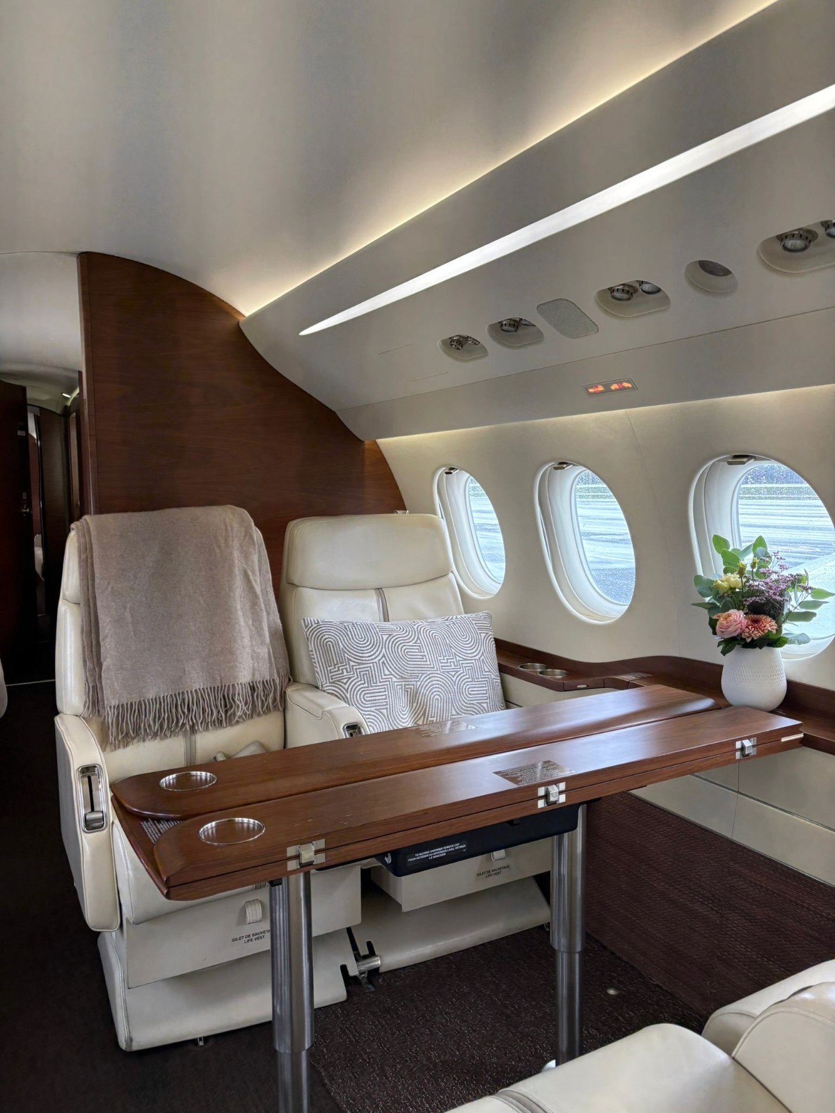 Intérieur du Falcon 7X