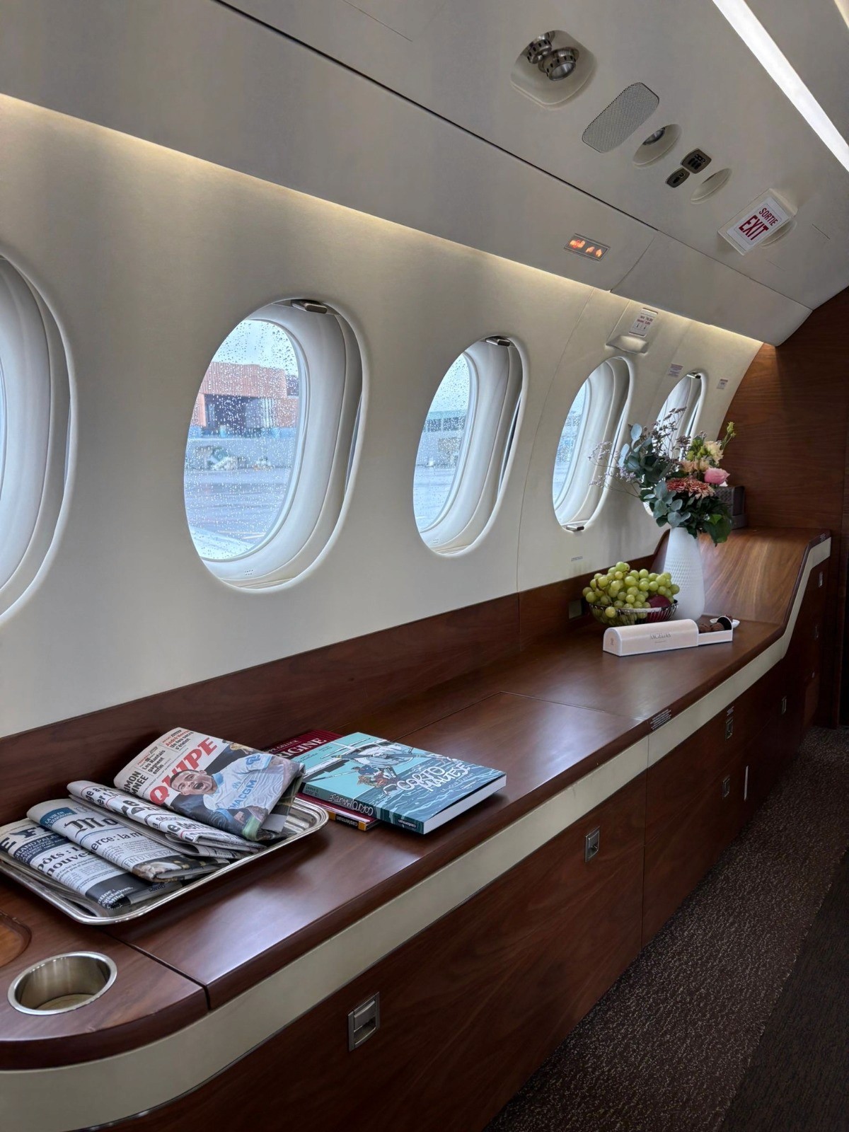 Intérieur du Falcon 7X