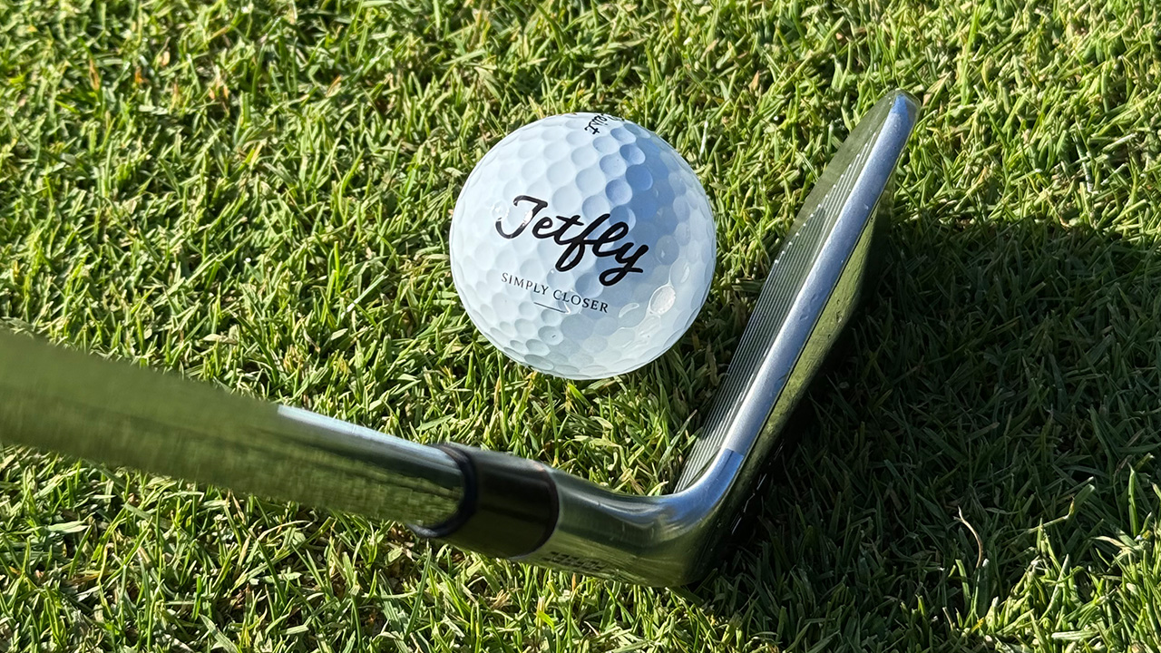 jetfly golf ball on the grass